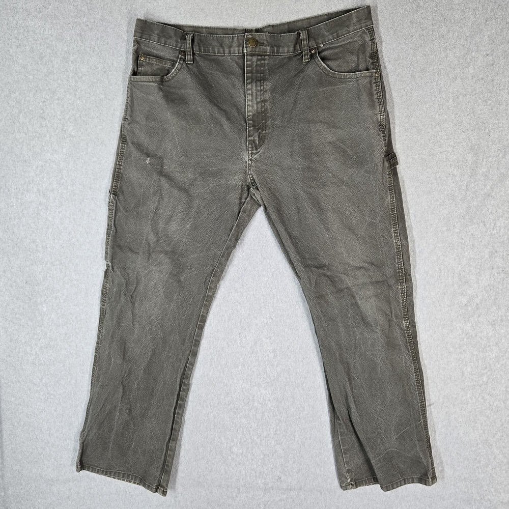 Dickies Men Pants 36X30 Gray Cargo Work Pants Carpenter Canvas Y2K Grunge